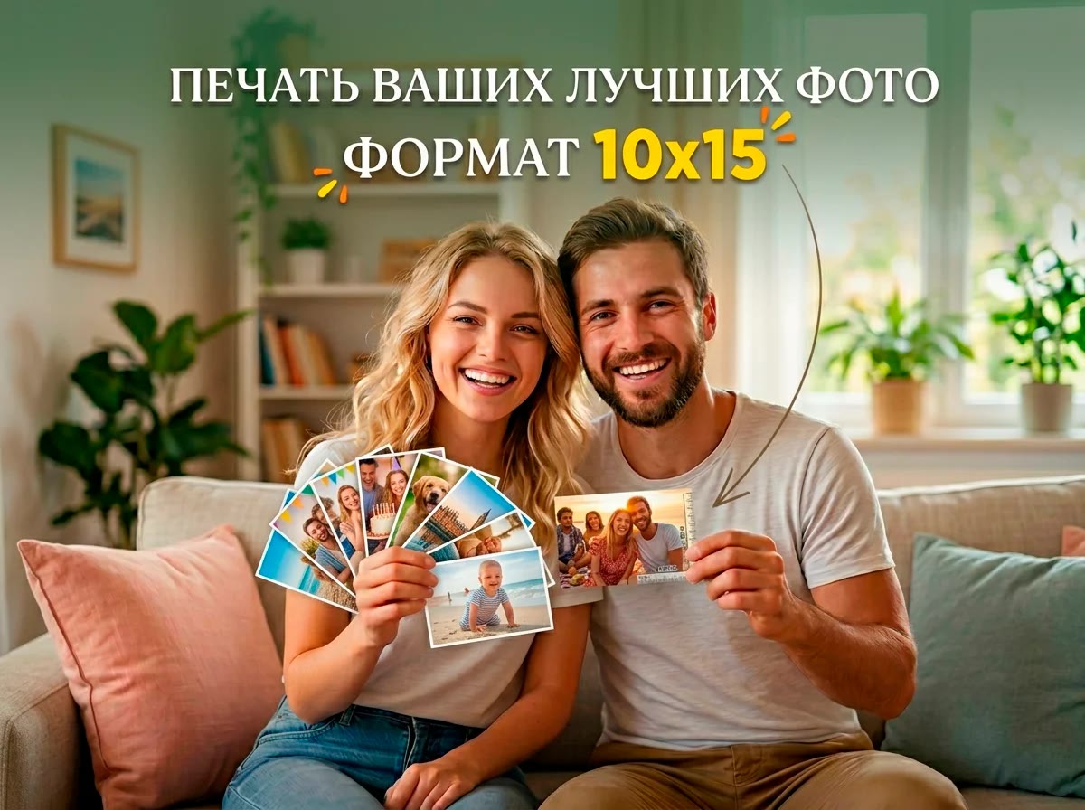 Печать фотографий 10 на 15