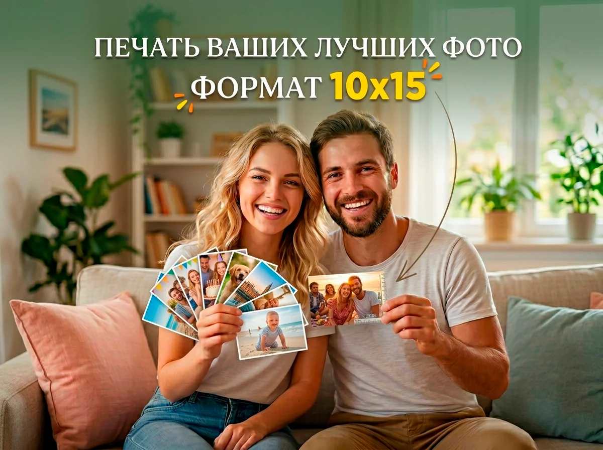 Печать фотографий 10 на 15