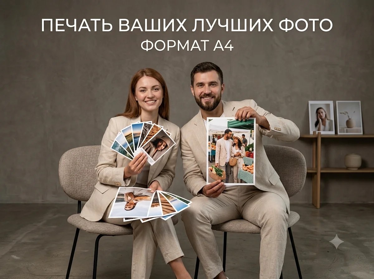 Печать фотографий А4 формата